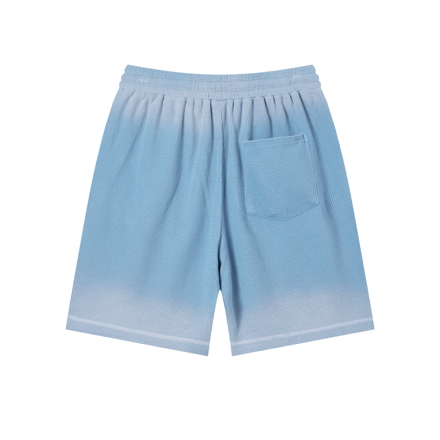 Unisex Sunfade Waffle Raw Hem Shorts ODMPOD   Novara Studio