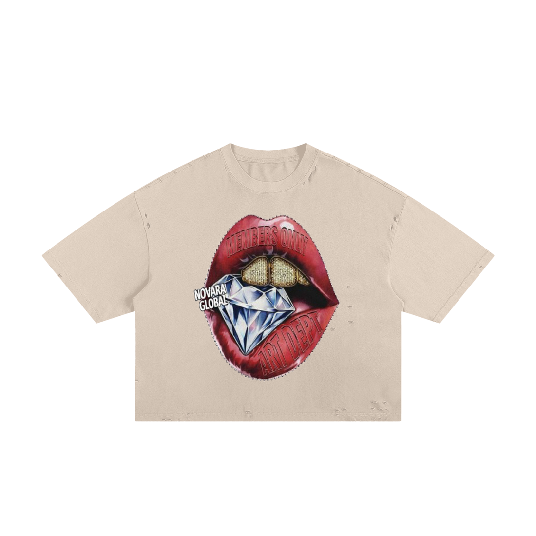 Classic Frayed Boxy Tee ODMPOD Novara Studio