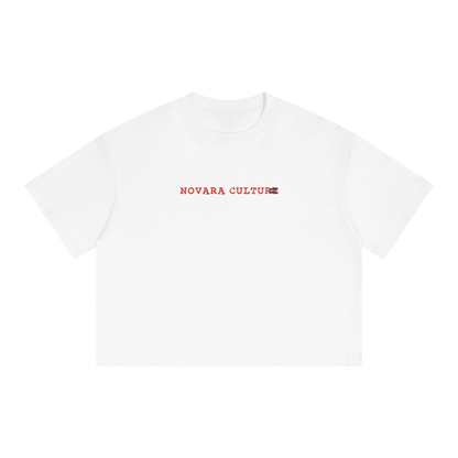 Unisex Boxy Drop Shoulder Crop T-Shirt ODMPOD   Novara Studio