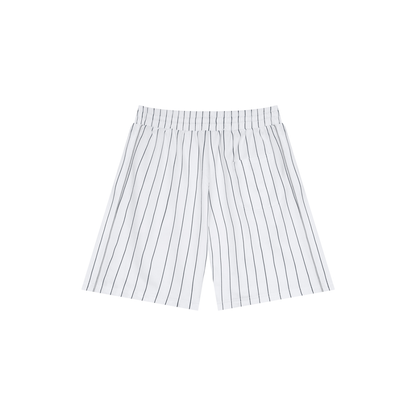 Pinstripe Baseball Shorts - Novara Studio