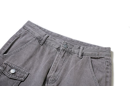 Retro Hip Hop Multi-pocket Cargo Pants Male Novara Shop   Novara Shop