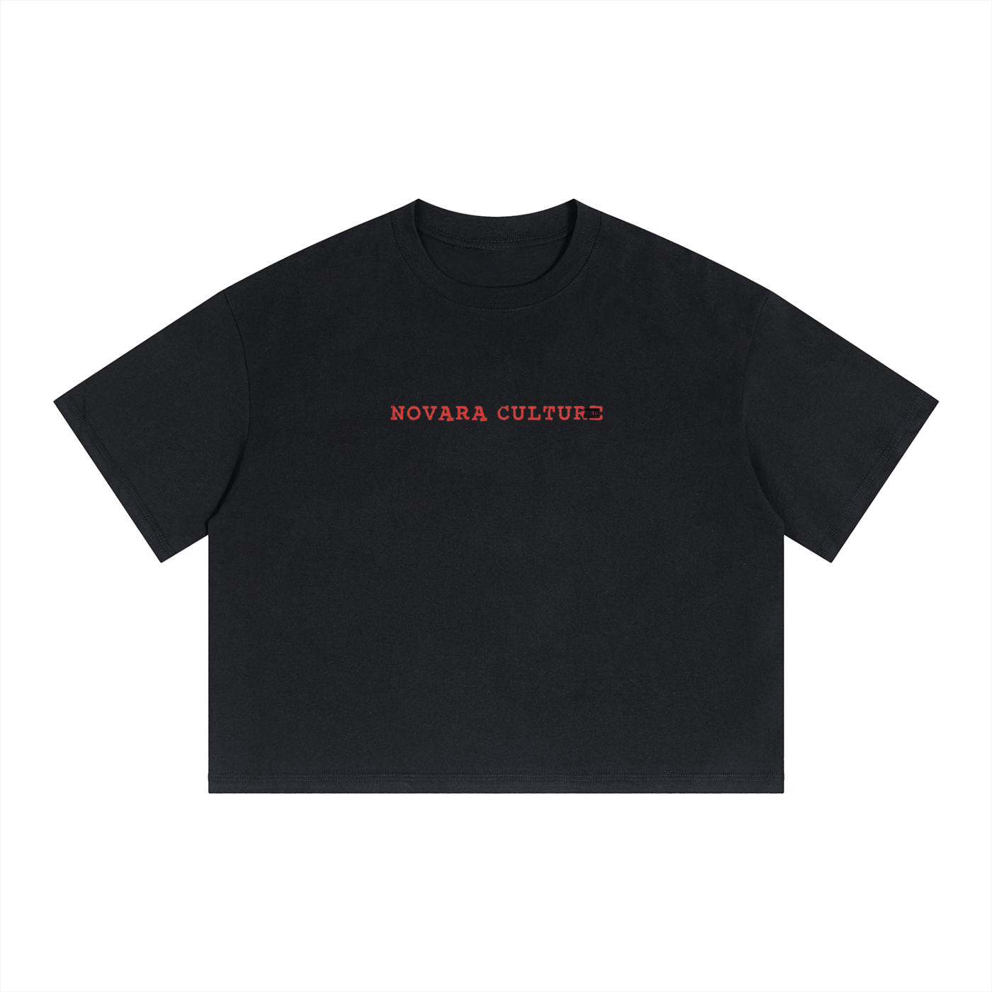 Unisex Boxy Drop Shoulder Crop T-Shirt ODMPOD   Novara Studio