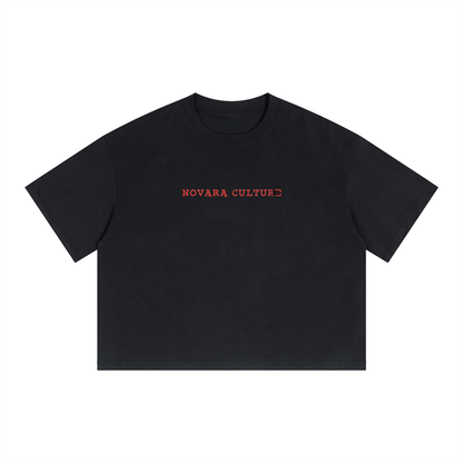 Unisex Boxy Drop Shoulder Crop T-Shirt ODMPOD   Novara Studio