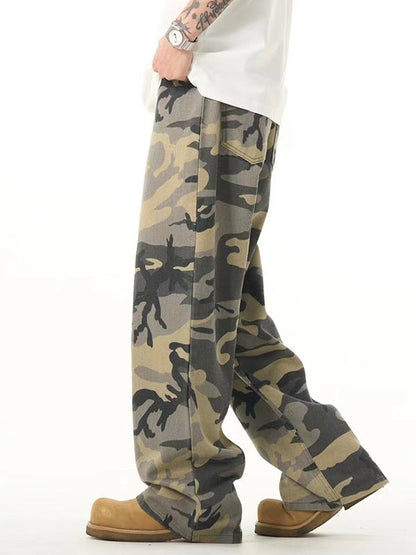 Casual Fashion American Camouflage Pants Men