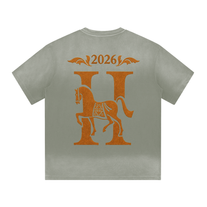 “I” Shape Gradient Washed T-Shirt ODMPOD   Novara Studio