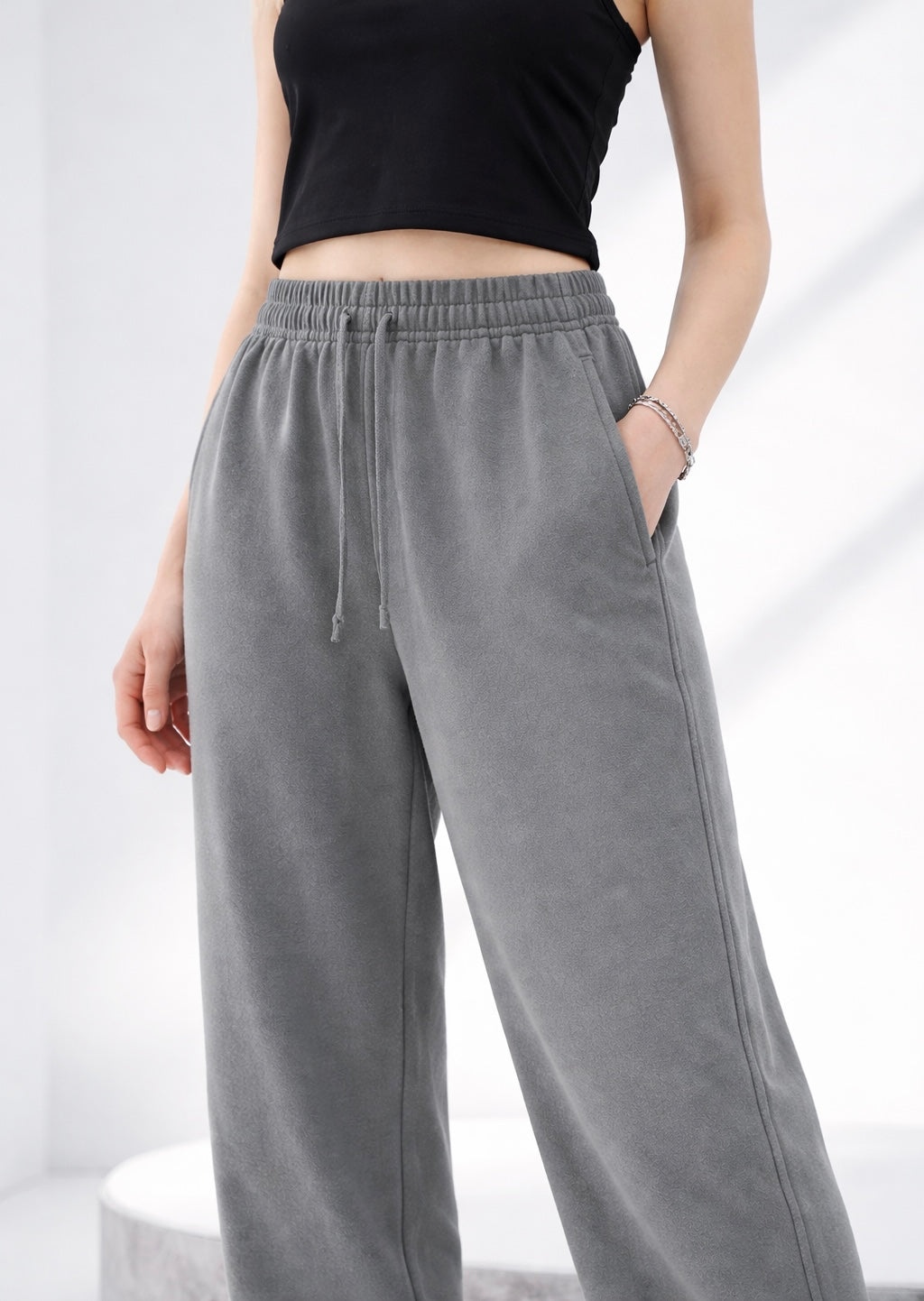 Vintage Washed Gradient Straight-Leg Sweatpants Novara Studio   Novara Studio