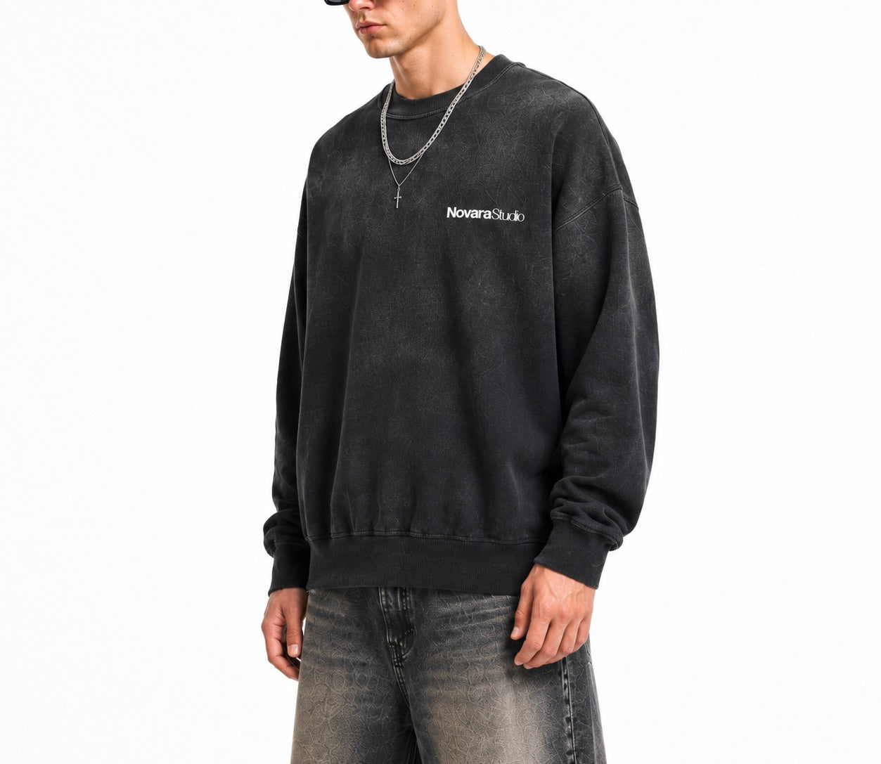 Forever Or Never Crewneck Novara Studio   Novara Studio