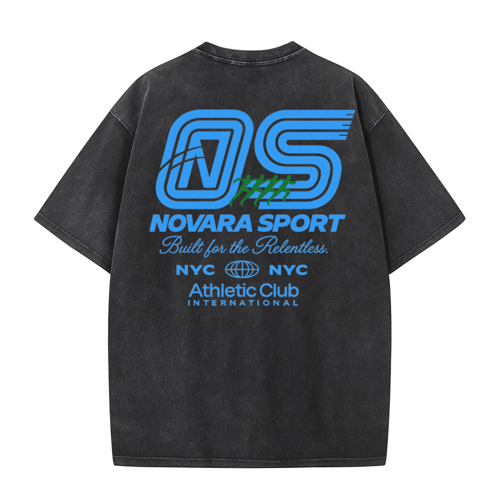 Novara Sport Oversized Athletic Logo Tee