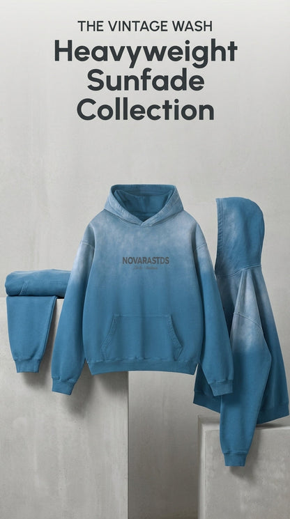 Novara Heavyweight Sunfade Oversized Hoodie Novara Shop   Novara Shop