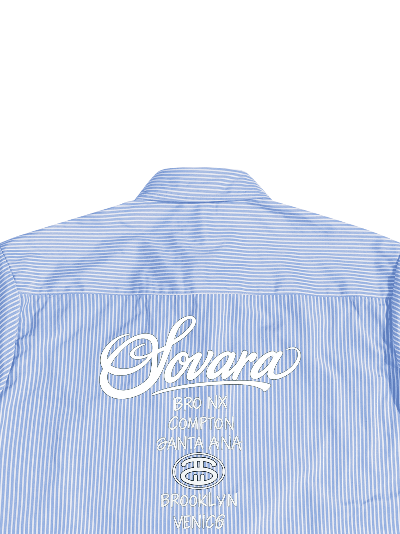 Oversized Vertical Stripe Boxy Shirt ODMPOD   Novara Shop