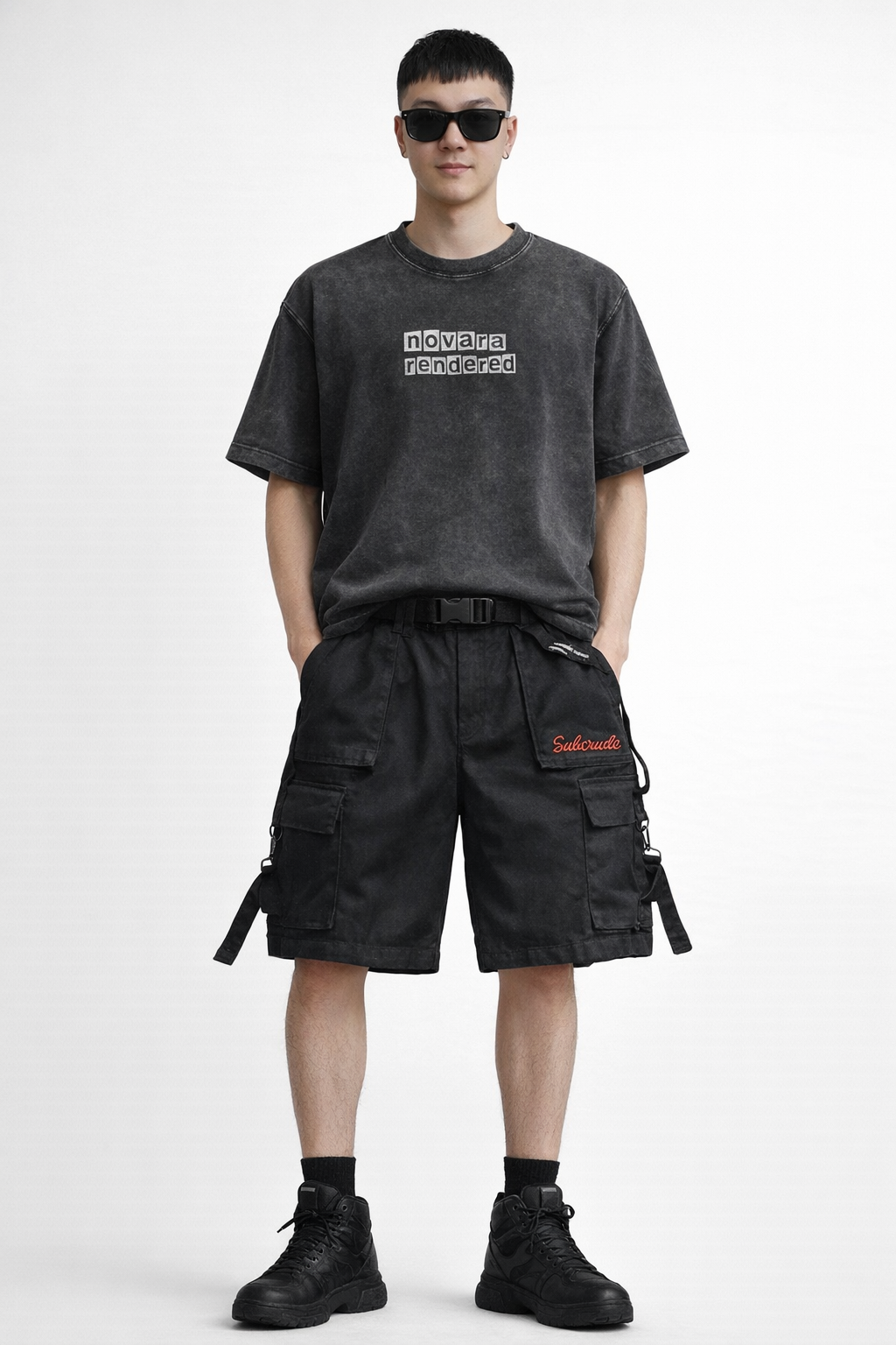 Solid Color Tooling Shorts Men Novara Shop   Novara Studio