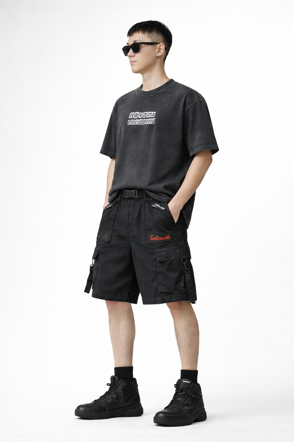 Solid Color Tooling Shorts Men Novara Shop   Novara Studio