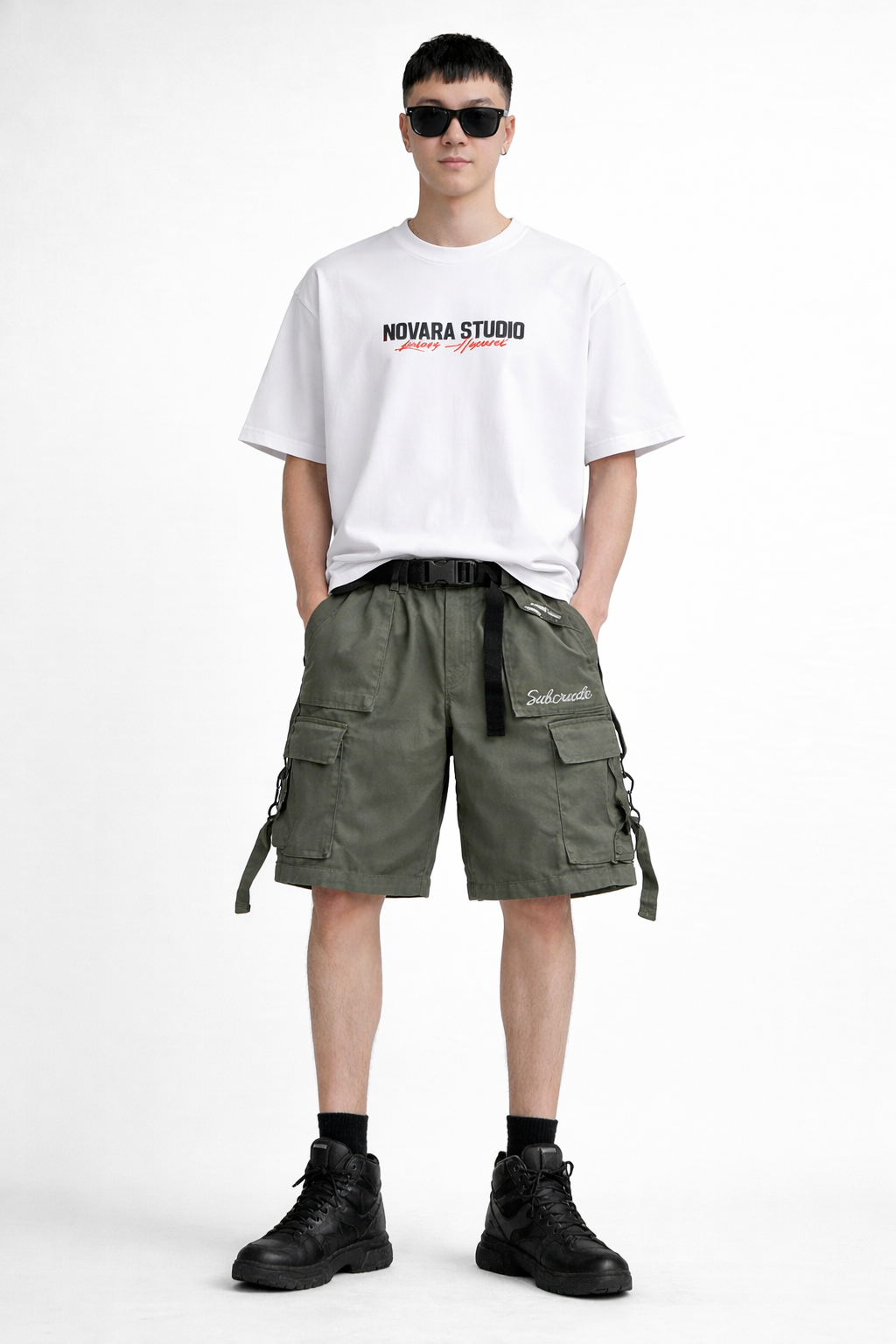 Solid Color Tooling Shorts Men Novara Shop   Novara Studio