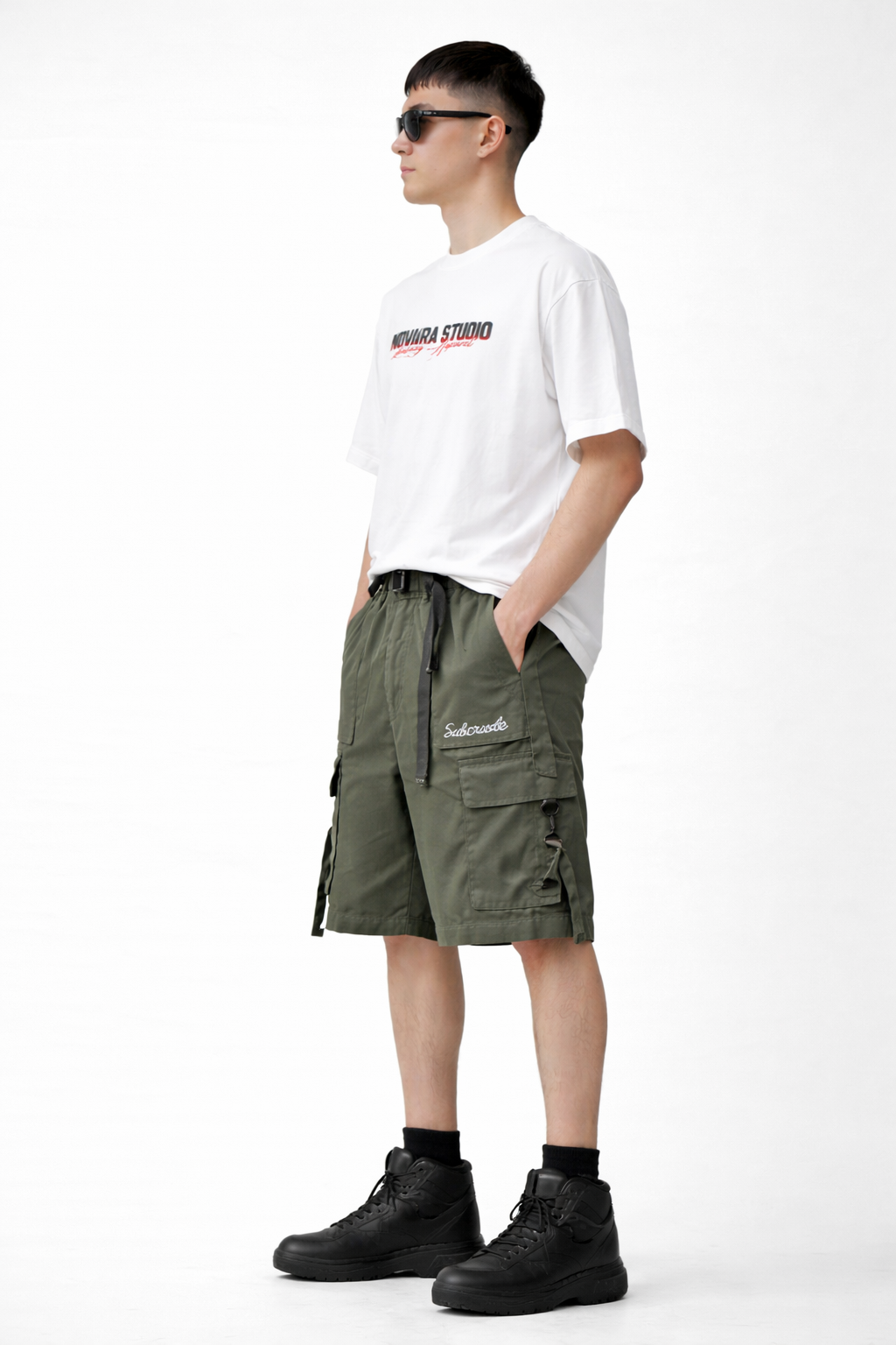 Solid Color Tooling Shorts Men Novara Shop   Novara Studio