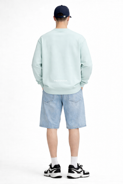 Hot Color Collection 🩵- Novara Essential Heavyweight Crewneck Sweatshirt Novara Shop   Novara Studio
