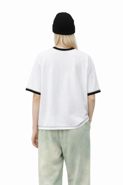 Contrast-Stitched Cotton T-Shirt Novara Shop   Novara Studio