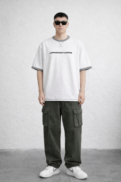 Contrast-Stitched Cotton T-Shirt Novara Shop   Novara Studio