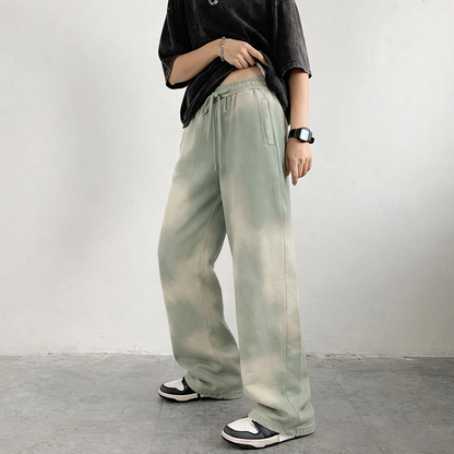 Sun Fade Raw Edge Straight-Leg Sweatpants Novara Shop   Novara Studio
