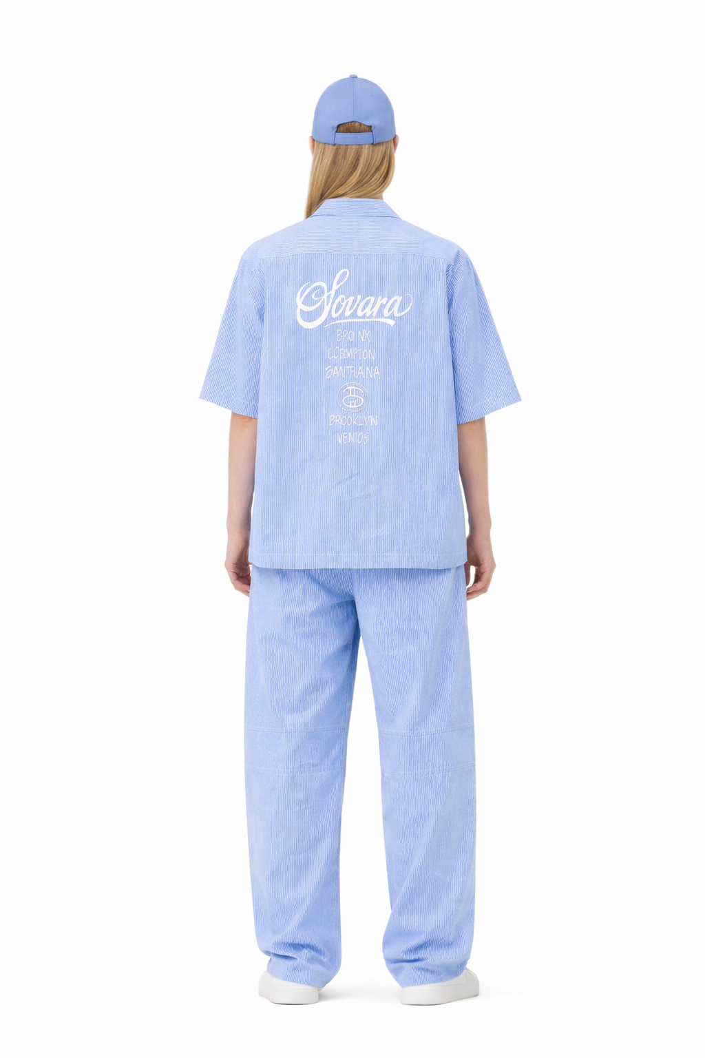 Oversized Vertical Stripe Boxy Shirt- Unisex Novara Studio   Novara Studio