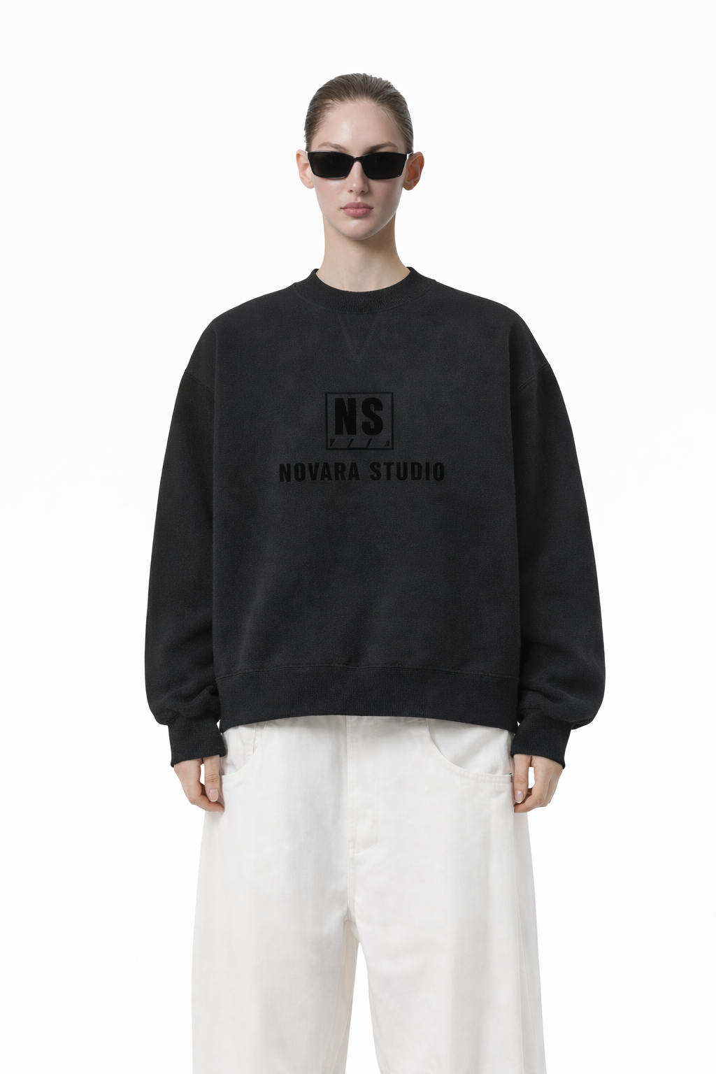 Dolman Sleeve Boxy Sweatshirt Novara Studio   Novara Studio