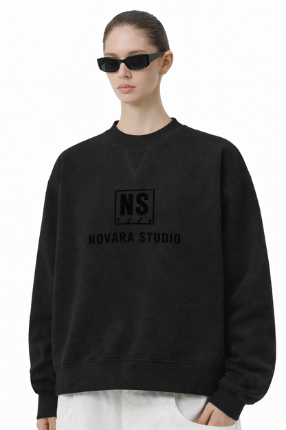 Dolman Sleeve Boxy Sweatshirt Novara Studio   Novara Studio