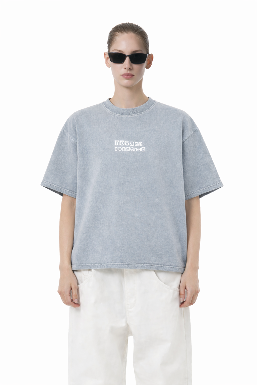 Mineral Wash Boxy Cotton T-Shirt Novara Shop   Novara Studio