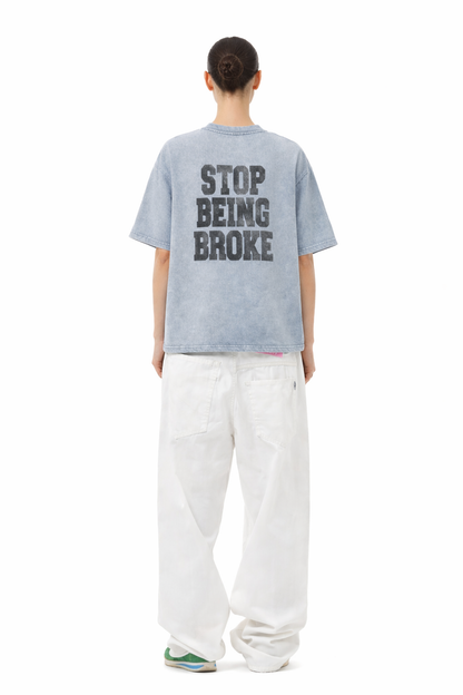 Mineral Wash Boxy Cotton T-Shirt Novara Shop   Novara Studio