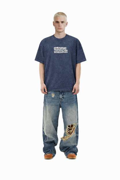 Mineral Wash Boxy Cotton T-Shirt Novara Shop   Novara Studio