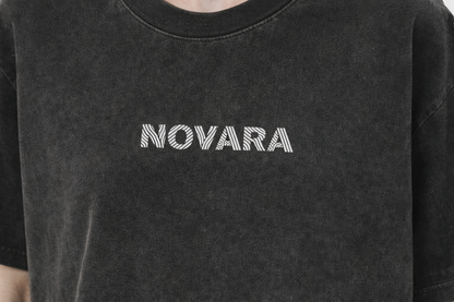 Heavyweight Vintage Washed Frayed T-Shirt Novara Studio   Novara Studio