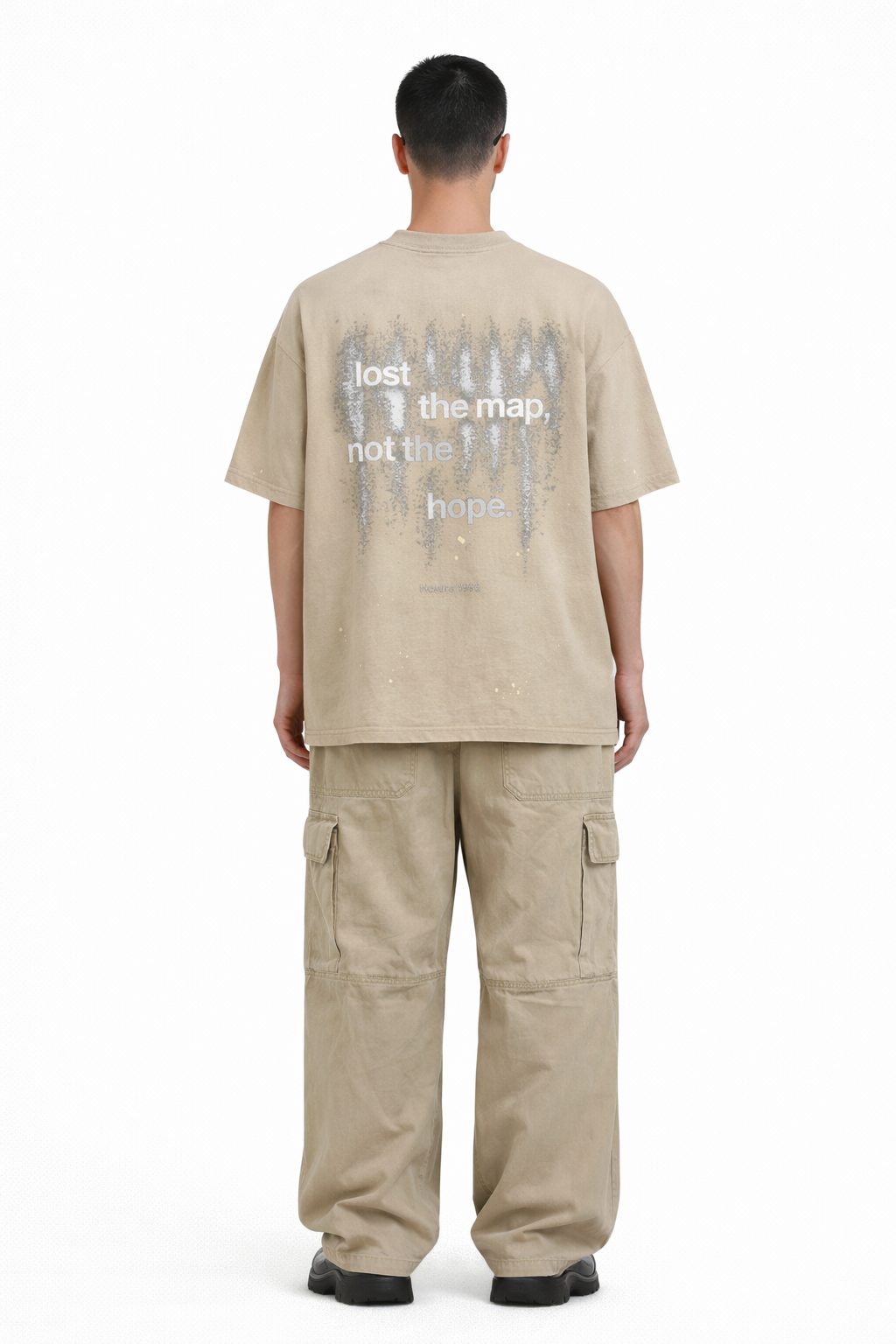 Hand-Frayed Sunfade Paint Splatter T-Shirt Novara Shop   Novara Studio