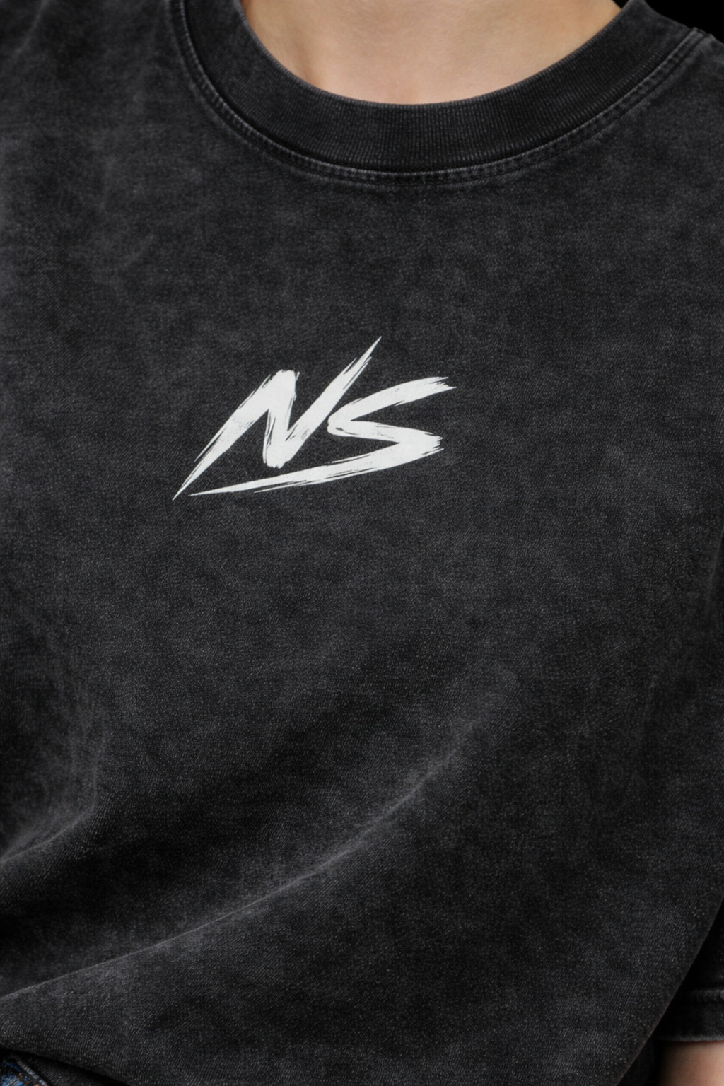 Snow Washed Oversized Cotton T-Shirt ODMPOD   Novara Studio