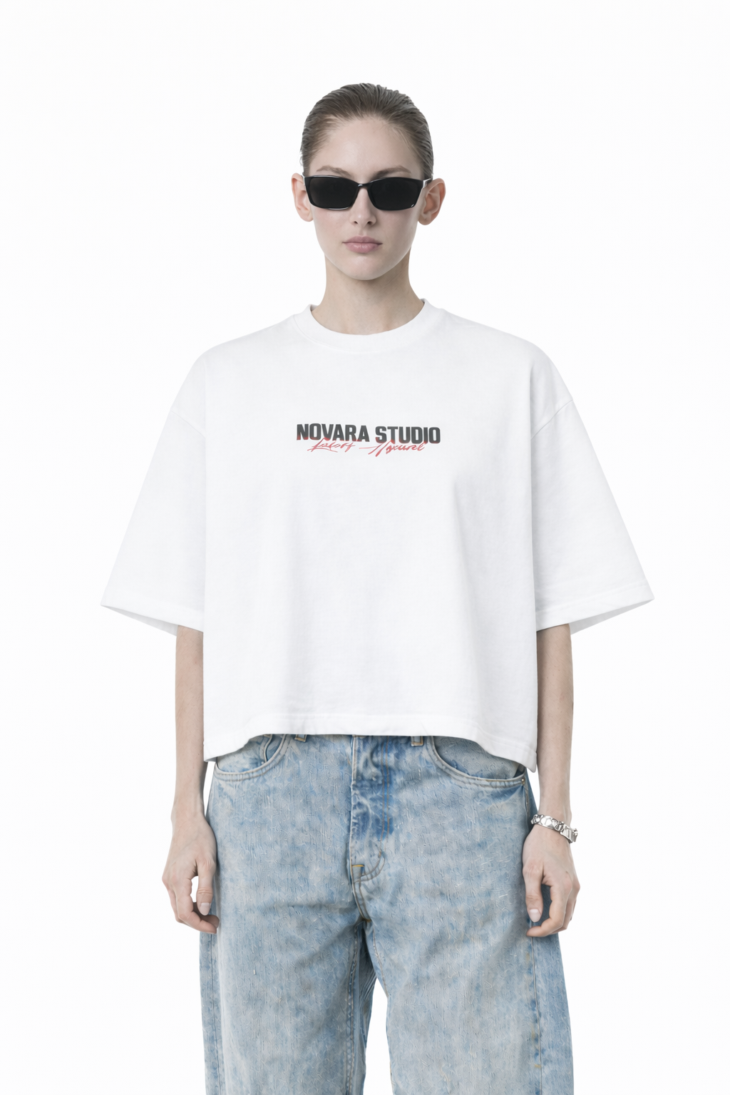 GET RICH Vintage Washed Boxy T-Shirt Novara Studio   Novara Studio