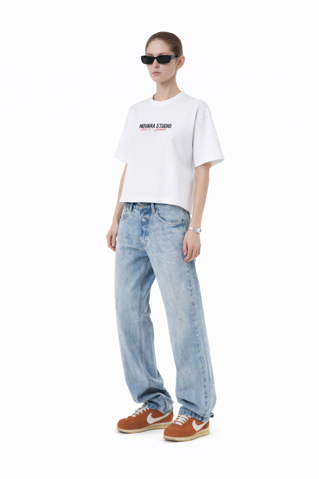 GET RICH Vintage Washed Boxy T-Shirt Novara Studio   Novara Studio