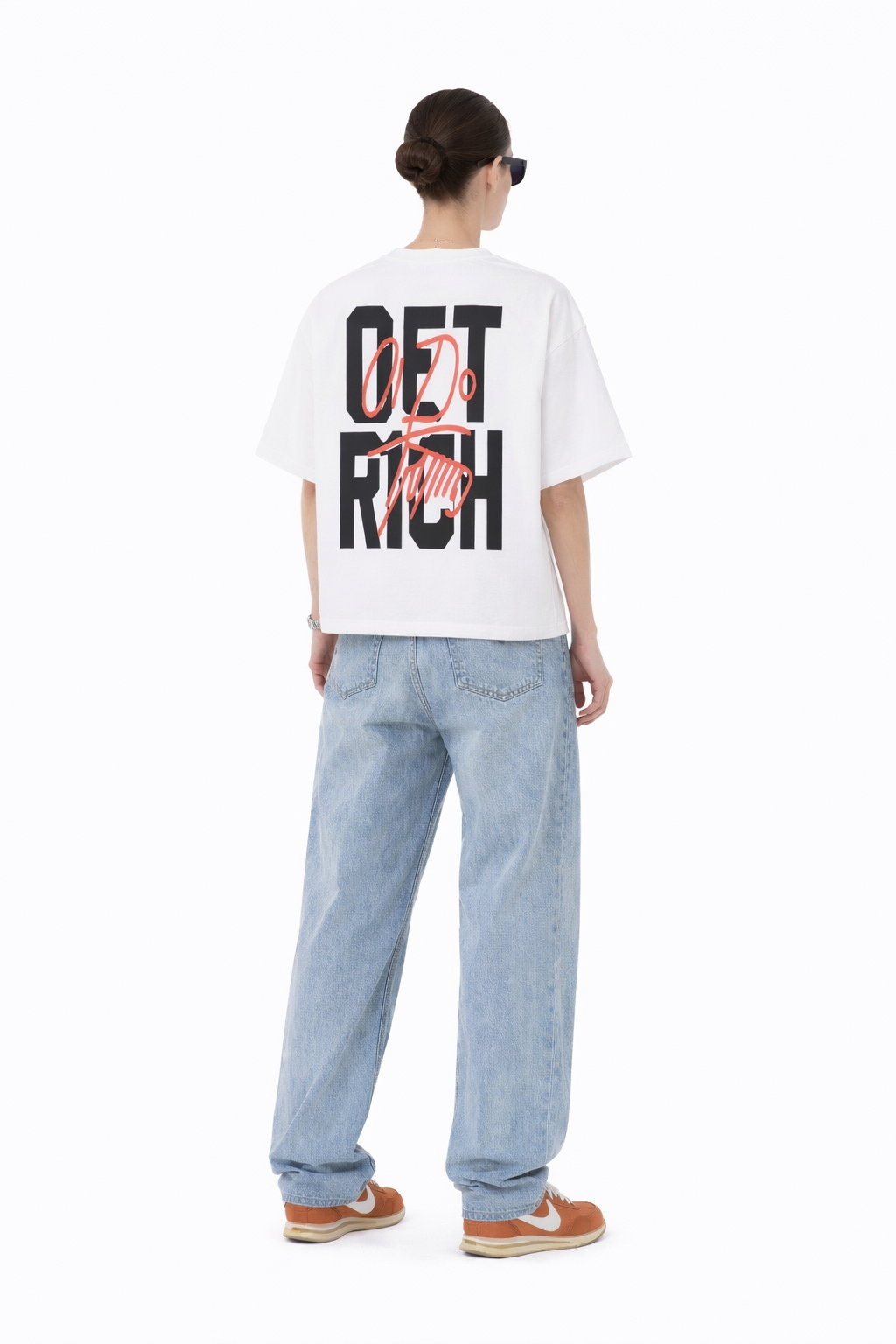 GET RICH Vintage Washed Boxy T-Shirt Novara Studio   Novara Studio