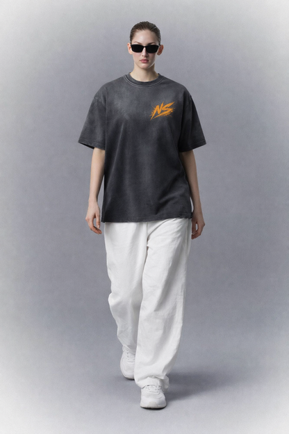 “I” Shape Gradient Washed T-Shirt ODMPOD   Novara Studio