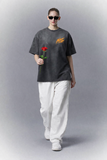 “I” Shape Gradient Washed T-Shirt ODMPOD   Novara Studio