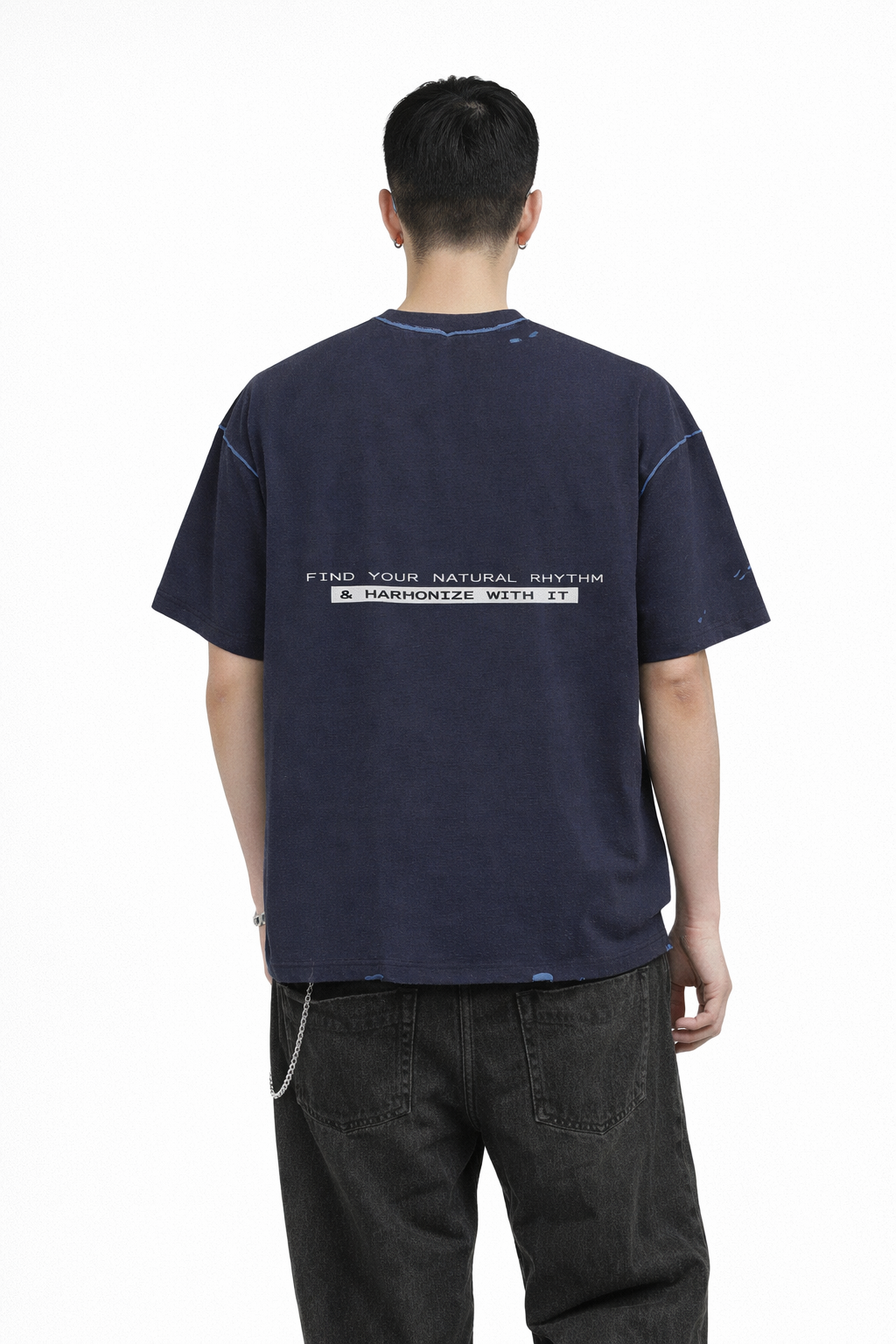 Hand-frayed Reversible T-shirt ODMPOD   Novara Studio