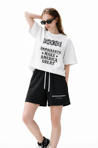 Sun Fade Raw Edge Cotton Shorts ODMPOD   Novara Studio