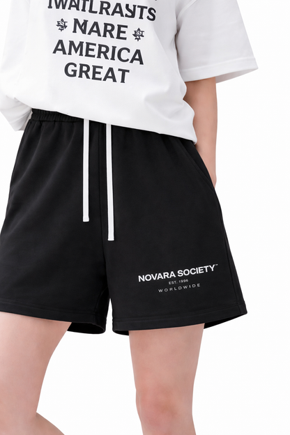 Sun Fade Raw Edge Cotton Shorts ODMPOD   Novara Studio