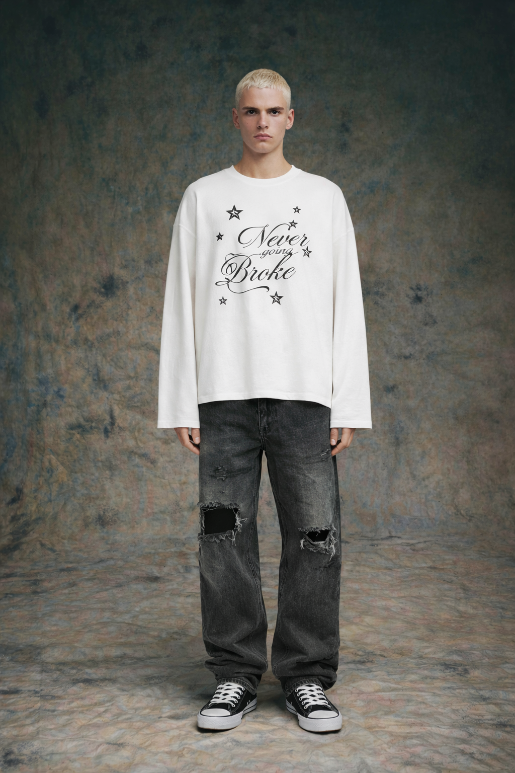 Never Broke Waffle Tee - Novara Studio