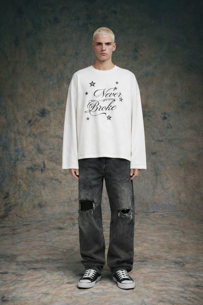 Never Broke Waffle Tee - Novara Studio