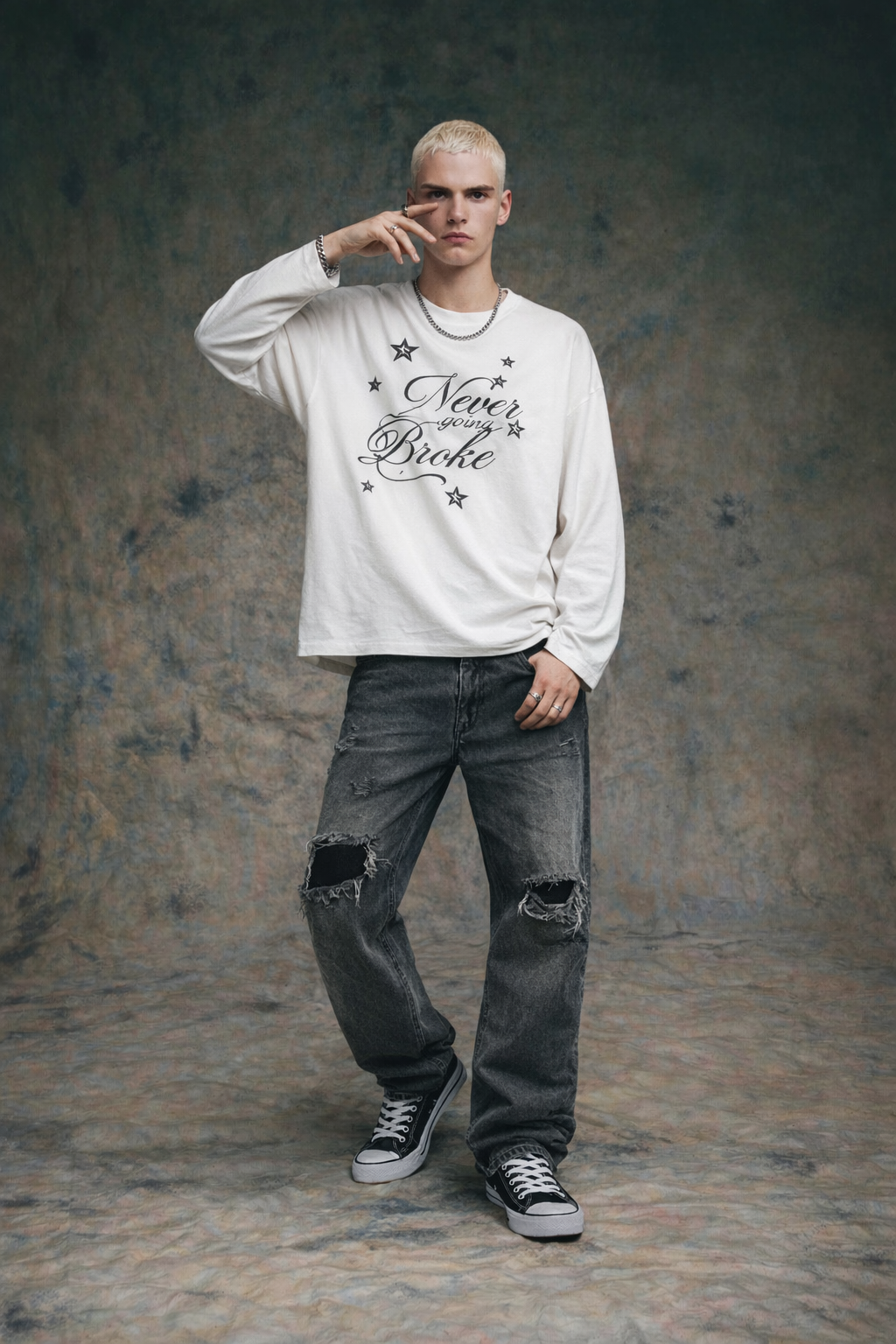Never Broke Waffle Tee - Novara Studio