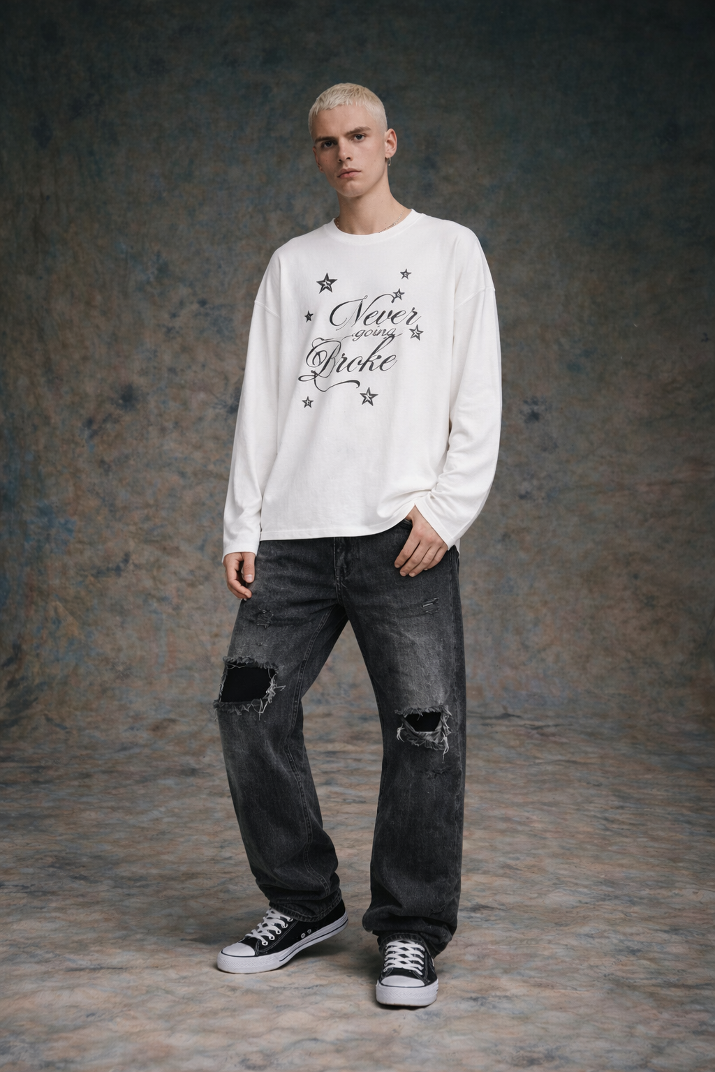 Never Broke Waffle Tee - Novara Studio