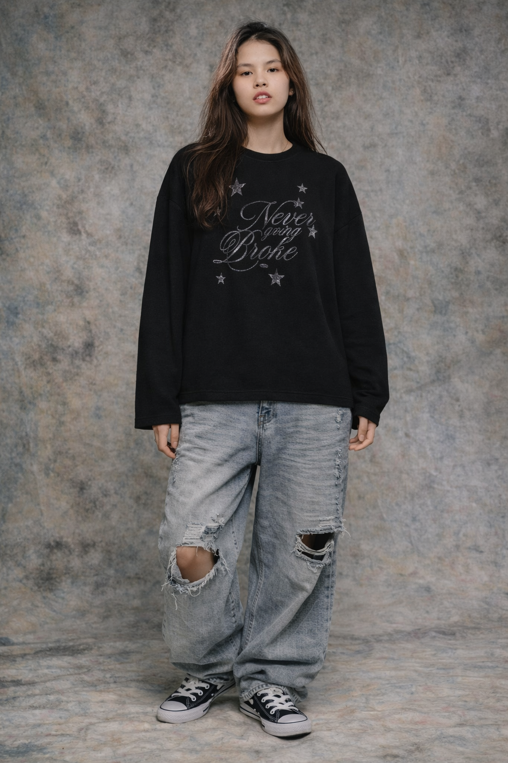 Never Broke Waffle Tee - Novara Studio