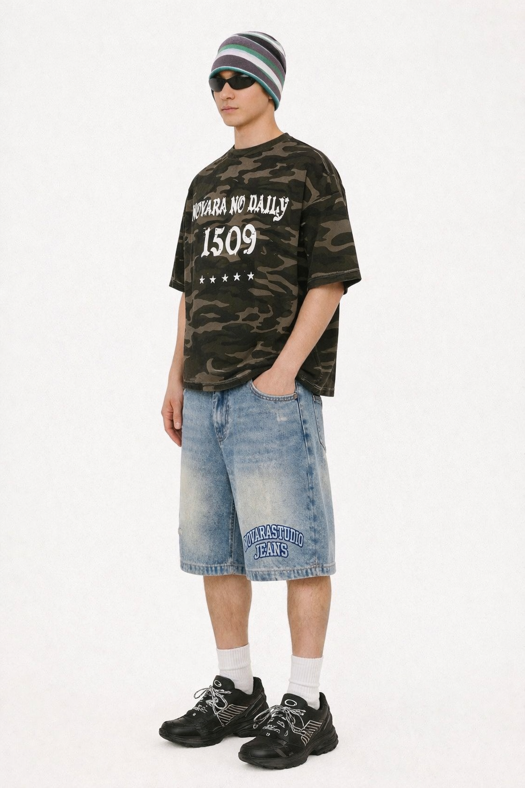 Camo Boxy Tee - Novara Studio