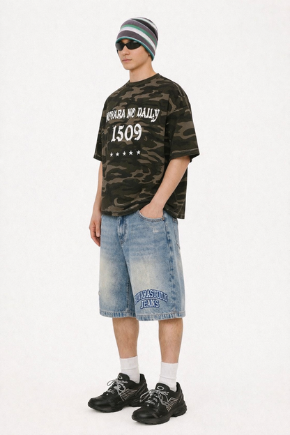 Camo Boxy Tee - Novara Studio