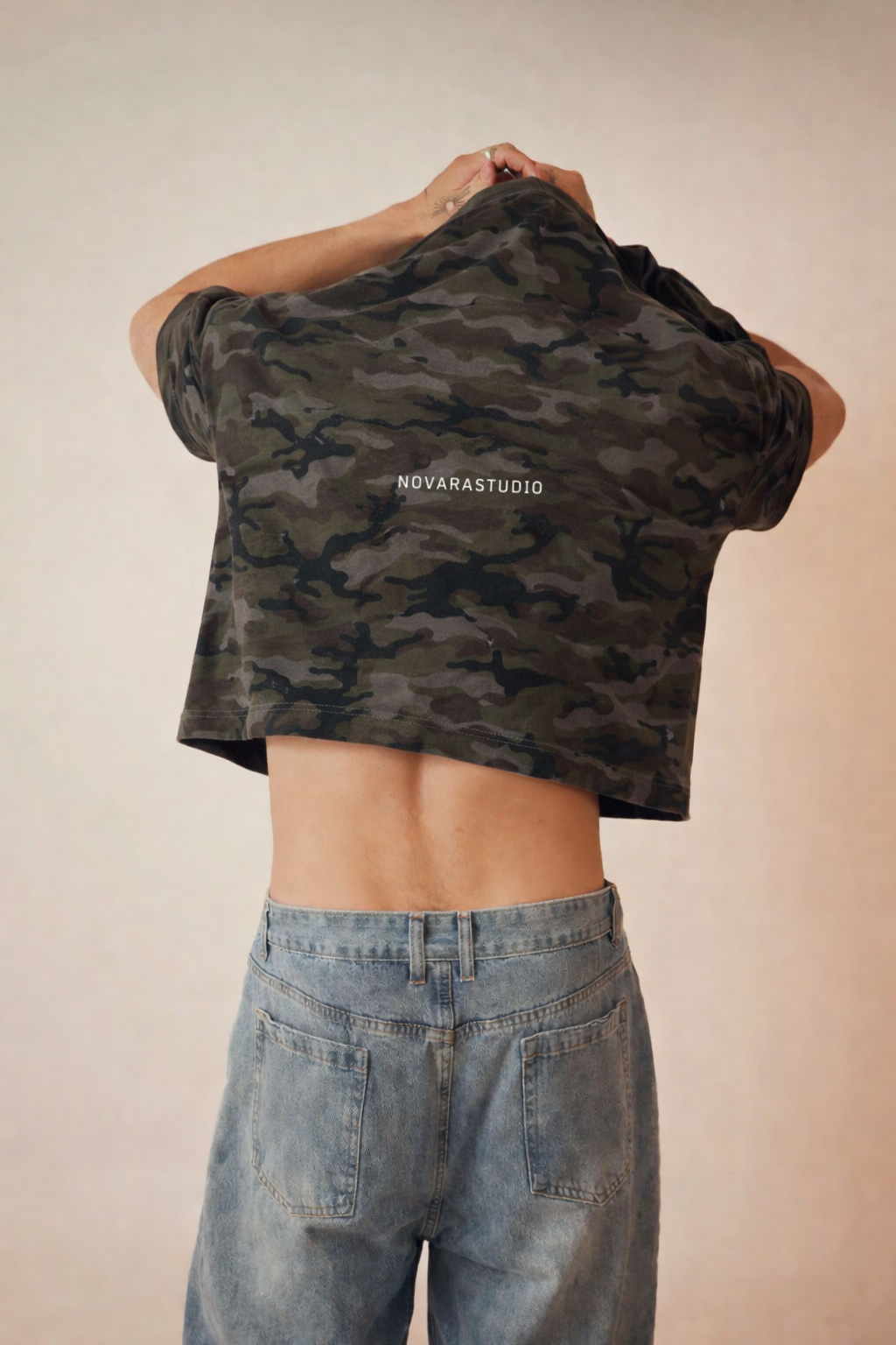 Camo Boxy Tee - Novara Studio