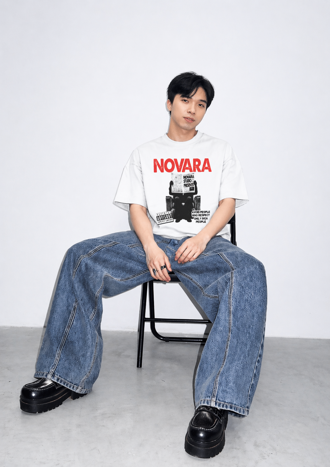 Cold World Boxy Tee - Novara Studio