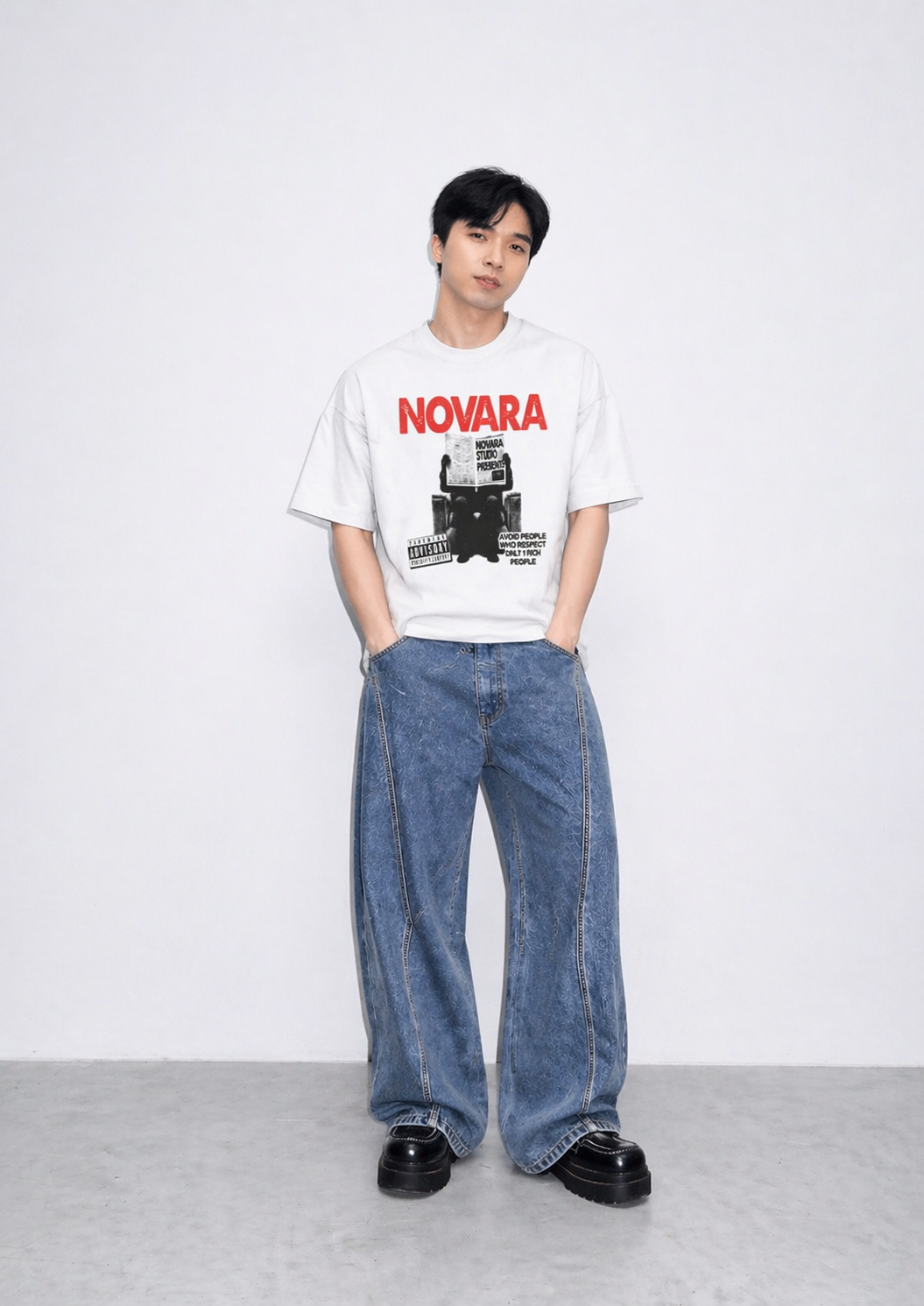 Cold World Boxy Tee - Novara Studio