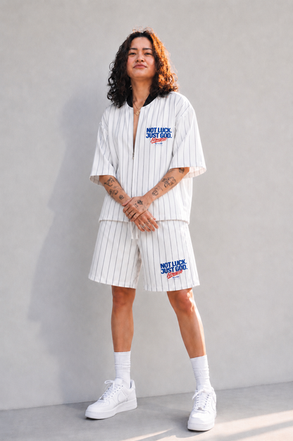 Pinstripe Baseball Jersey - Novara Studio